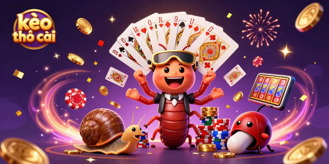 Experience the thrill of kèo nhà cái with our vibrant casino scene featuring a unique millipede dealer.