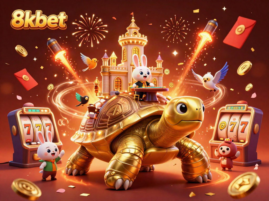 Experience winning excitement at 8xbet with vibrant casino imagery and festive elements.