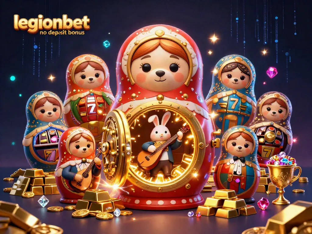 Engage in exciting gaming with the legionbet no deposit bonus, featuring vibrant characters and casino elements.