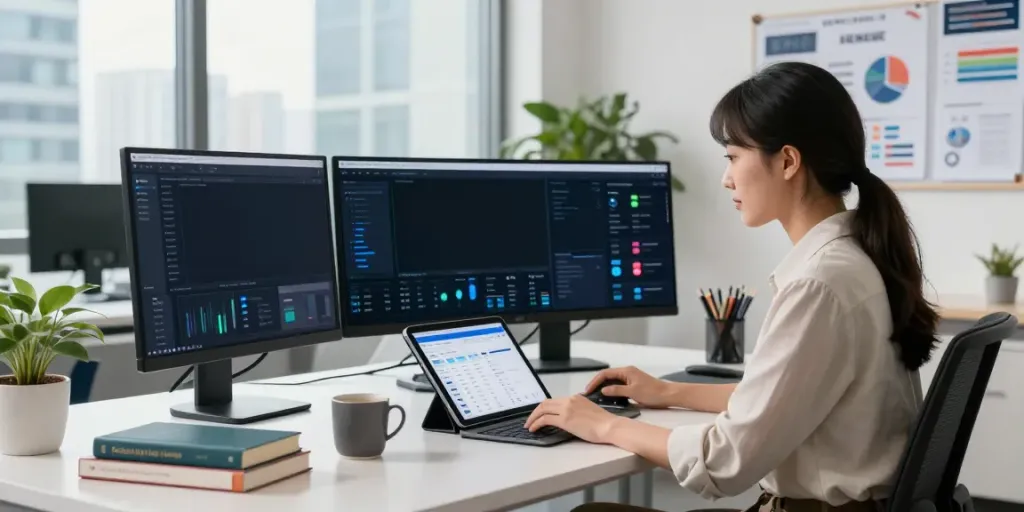 Digital marketing workspace focused on instant indexing tools and analytics.