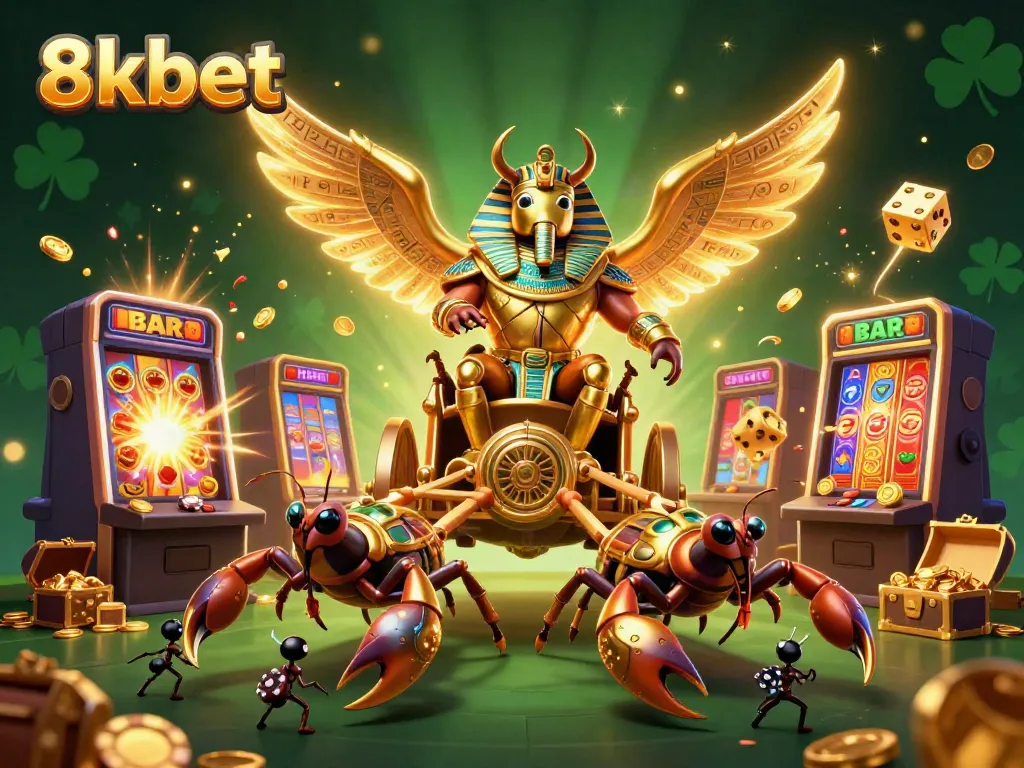 Experience winning thrills with 8xbet, featuring gold-rich visuals and dynamic casino elements.