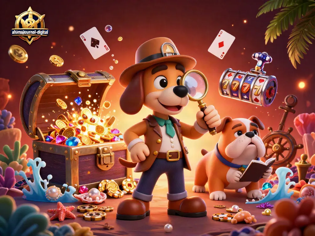 Engage with ahimajournal-digital as the detective uncovers winning poker chip clues in a vibrant casino treasure hunt.