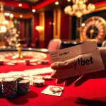 Gambling at HAYBET casino with luxurious poker table and vibrant atmosphere.