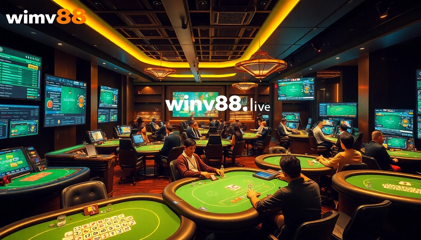 Experience the excitement of online gaming at winvn88.live with vibrant casino atmosphere.
