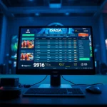 User engaging in online betting at dagawin.live, showcasing vibrant gaming interface and live cockfighting.