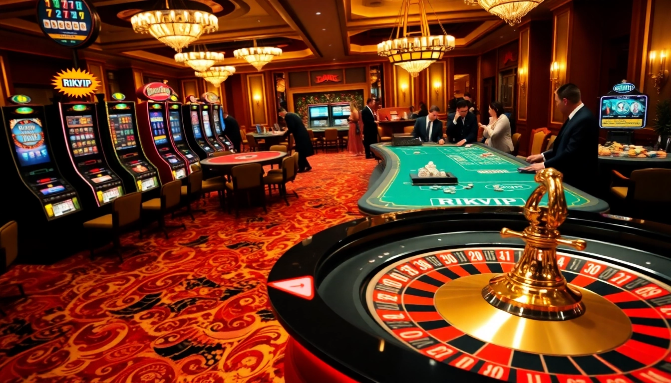 Experience the excitement of gambling at rikvip.gb.net with luxurious casino elements and vibrant gameplay.