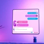 Chat interface showcasing interactive sex chat ai conversation with an AI chatbot in a cozy digital setting.