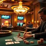 Experience the thrill of gambling with debet as players engage in high-stakes poker and roulette.