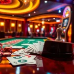 Excited players engaging with DA88 online gambling, featuring a radiant casino atmosphere.