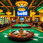 Experience the thrill of bet88 while playing on vibrant casino tables and spinning slot machines.