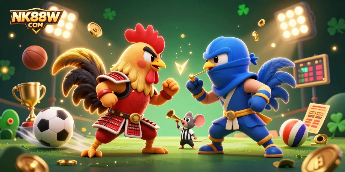 Engage with thrilling challenges at NK88W COM as roosters clash in an electrifying showdown.