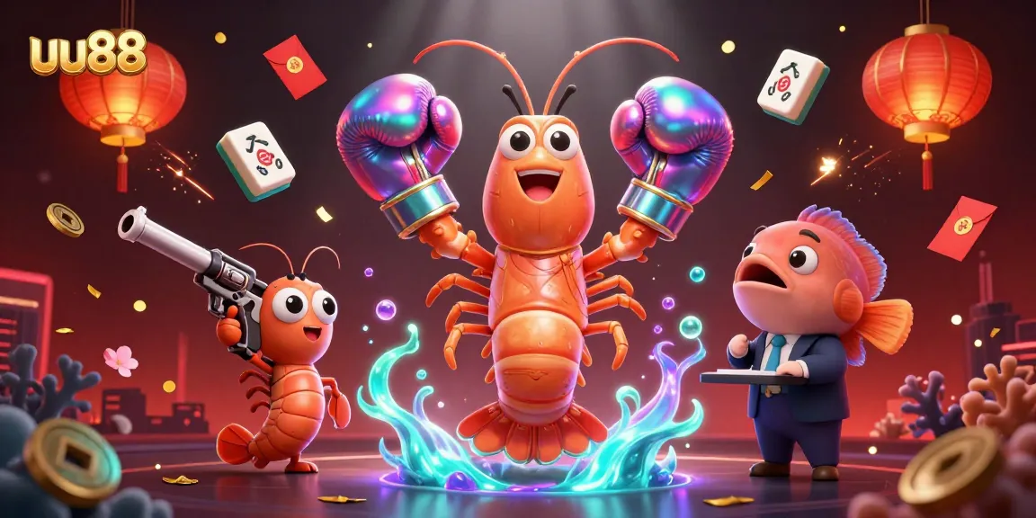 Experience excitement at uu88 with lively underwater characters in a vibrant casino setting.